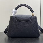 Louis Vuitton Capucines BB M14970 Black / Pink Chain Leather