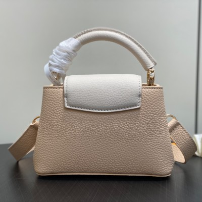 Louis Vuitton - Capucines Mini Handbag M25461 Beige Taurillon Leather (Cap Na Ying Series)