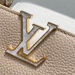 Louis Vuitton Capucines Mini Beige M25461 Taurillon Leather Handbag