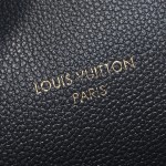 Louis Vuitton Express Small Handbag M26039 Black and M26360 Elephant Grey Leather Pillow Bag