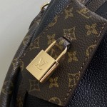 Louis Vuitton Express Small Handbag M26039 Black and M26360 Elephant Grey Leather Pillow Bag