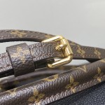 Louis Vuitton Express Small Handbag M26039 Black and M26360 Elephant Grey Leather Pillow Bag