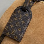 Louis Vuitton Express Large Handbag M26037 Black / M26451 Beige – Suede Leather