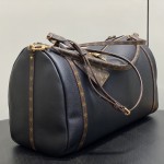 Louis Vuitton Express Large Handbag M26037 Black / M26451 Beige – Suede Leather