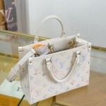 Louis Vuitton ONTHEGO Small Handbag M25770 Premium MB Chip Original Leather