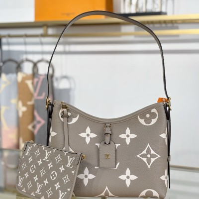 Louis Vuitton - Carryall Small Handbag M47180 Gray MB Chip Premium Leather Edition