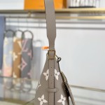 Louis Vuitton Carryall Small Handbag M47180 Gray Premium Leather