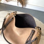 Louis Vuitton Express Medium M26358 Brown Suede Leather Handbag