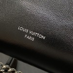 Louis Vuitton Side Trunk Vibe M15195 Black Leather Chain Bag