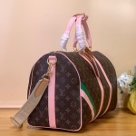 Louis Vuitton Keepall Bandoulière 45 M25822 Monogram Pink Print