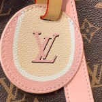 Louis Vuitton Keepall Bandoulière 45 M25822 Monogram Pink Print