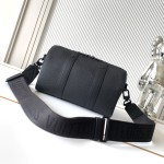 Louis Vuitton City Keepall Handbag in Aerogram Leather with LV Metal Letters and Detachable Shoulder Strap