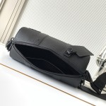Louis Vuitton City Keepall Handbag in Aerogram Leather with LV Metal Letters and Detachable Shoulder Strap