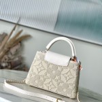 Louis Vuitton Capucines M14389 Garden Animation Embroidered Canvas Tote
