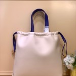 Louis Vuitton Dust Bag Tote Handbag M15235 White Suede Leather