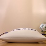 Louis Vuitton Dust Bag Tote Handbag M15235 White Suede Leather