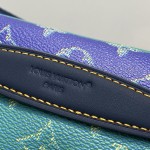 Louis Vuitton Rush Bumbag M25783 Blue Color-Block Waist Bag
