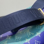 Louis Vuitton Rush Bumbag M25783 Blue Color-Block Waist Bag