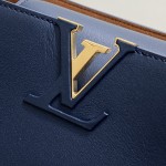 Louis Vuitton Capucines Souple Large Bag M14639 Deep Blue Full Leather