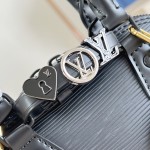 Louis Vuitton Alma Mini Handbag K00015 Turmeric Black Monogram Canvas
