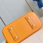 Louis Vuitton Alma Mini Handbag K00015 Turmeric Black Monogram Canvas