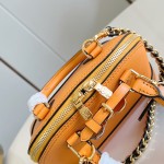 Louis Vuitton Alma Mini Handbag K00015 Turmeric Black Monogram Canvas