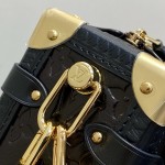 Louis Vuitton Side Trunk Medium Bag M26304 in Chocolate Monogram Saga Leather