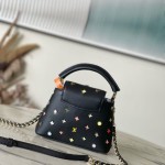 Louis Vuitton Capucines M14165 Murakami Re-Edition White Black Replica Handbag