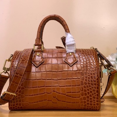 Louis Vuitton - Speedy P9 Bandoulière 25 M24425 - Brown / Crocodile-Embossed Leather