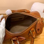 Louis Vuitton Speedy P9 Bandoulière 25 M24425 - Brown Crocodile-Embossed Leather Handbag with Monogram
