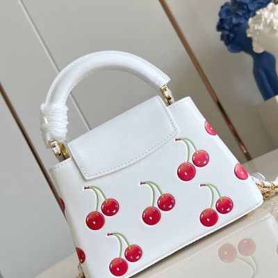Louis Vuitton - Capucines Mini M13251 Cherry Embossed Handbag – Murakami Re-Edition