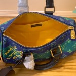 Louis Vuitton Keepall Bandoulière 25 M25786 - Blue-Green Floral Monogram Surfin’ Canvas