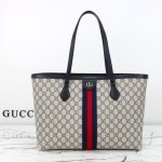 Gucci Tote Bag Replica 631685 in Blue, Beige, and Brown