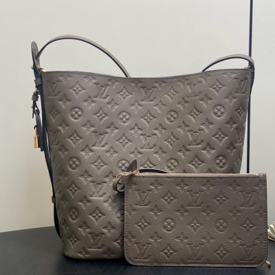 Louis Vuitton - All In Large Bucket Bag M25823 Monogram Empreinte Leather Khaki Green