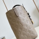 Louis Vuitton All In One Small M25858 black and M25890 light green Empreinte handbag