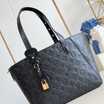 Louis Vuitton All In One Small M25858 black and M25890 light green Empreinte handbag