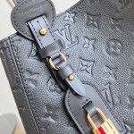 Louis Vuitton All In One Small M25858 black and M25890 light green Empreinte handbag