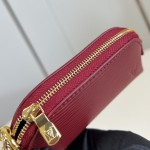 Louis Vuitton Lipstick Mini Cosmetic Pouch Monogram Canvas with Chain