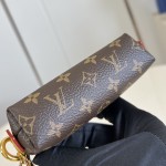 Louis Vuitton Lipstick Mini Cosmetic Pouch Monogram Canvas with Chain