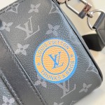 Louis Vuitton Keepall 25 Monogram Eclipse Canvas Bag
