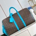 Louis Vuitton Keepall Bandoulière 50 Monogram Eclipse travel bag replica
