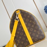 Louis Vuitton Keepall Bandoulière 50 Monogram Eclipse travel bag replica