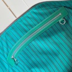 Louis Vuitton Keepall Bandoulière 45 replica in Monogram Eclipse canvas deep green