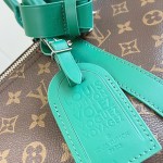 Louis Vuitton Keepall Bandoulière 45 replica in Monogram Eclipse canvas deep green