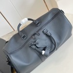 Louis Vuitton Keepall Bandoulière 50 replica travel bag in waxed calfskin leather