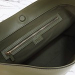 Gucci Brown Canvas Tote with Gray-Green and White Leather – Model 850926 / 850546