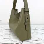 Gucci Brown Canvas Tote with Gray-Green and White Leather – Model 850926 / 850546