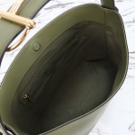 Gucci Brown Canvas Tote with Gray-Green and White Leather – Model 850926 / 850546