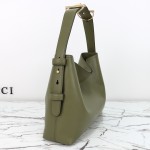 Gucci Brown Canvas Tote with Gray-Green and White Leather – Model 850926 / 850546