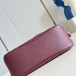 Louis Vuitton Boulogne Handbag replica in purple-red embossed leather